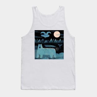 Owl. Bear and Whale Tank Top